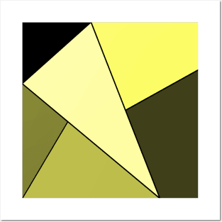 Yellow & Black Geo Posters and Art